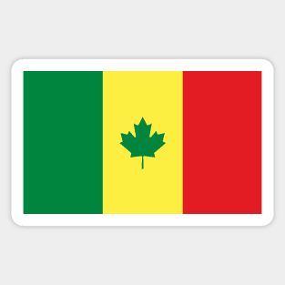 Senegal / Canada Flag Mashup Sticker